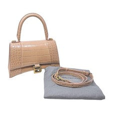 Balenciaga Hourglass Top Handle Small Bag, Pink Beige #QY3GOG