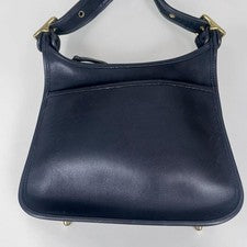 Old Coach Shoulder Bag, Black Leather, 9966 #QY9G1G