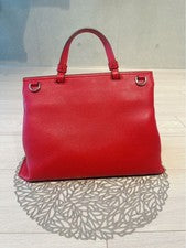 GUCCI Bamboo Daily 2-way Handbag, Red #QY9WCG