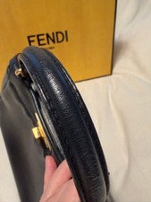 FENDI Mini Peekaboo Handbag, Black #QYE6FA