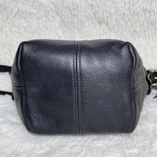 COACH Shoulder Bag, Leather, Black, Old Coach 4130 #QY2DIO