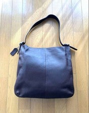 Old Coach Shoulder Bag, Made in USA, Brown Glovetanned Leather #QY4IS8