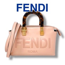 Fendi Mini By The Way Handbag 8BS067 Pink Beige #QYL2IW