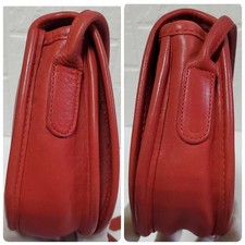 OLD COACH Mini Shoulder Bag, Made in USA, Red #QYCVG9