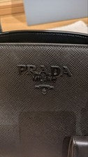 PRADA Black Handbag Leather Women #QY08NA
