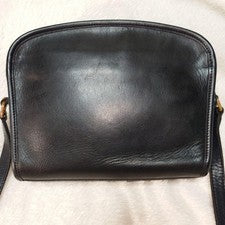 COACH Old Coach Leather Shoulder Bag, Black, Classic #QY6FRH
