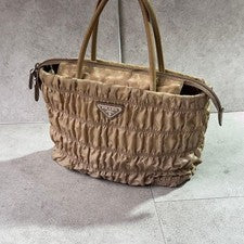 PRADA Prada Gathered Nylon 2-Way Handbag #QYC9H9