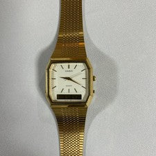 CASIO Gold Mesh Analog Watch Replaced #QY384N
