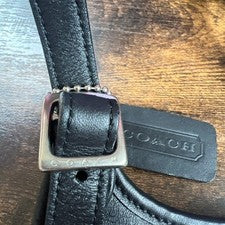 Old Coach Glovetanned Leather Mini Shoulder Bag, Black #QYAQ5Q