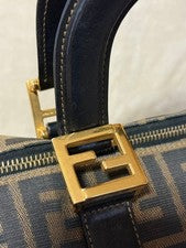 FENDI Zucca pattern handbag, mini Boston bag, Fendi #QYFNMV