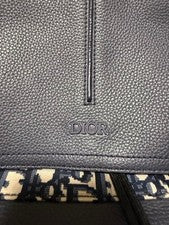DIOR Motion Backpack Leather Canvas Navy #QYHSLM
