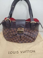LOUIS VUITTON Damier Sistina PM Handbag Damier Canvas #QYDR8L