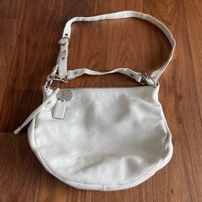 COACH Old Coach Women's Shoulder Bag, White, Classic #QY7Y98