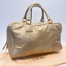 Loewe Amazona 36 Gold Handbag Anagram with Key #QYFNS7