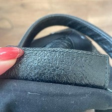 BALENCIAGA Black Leather Handbag Gabas XS #QYAJB5