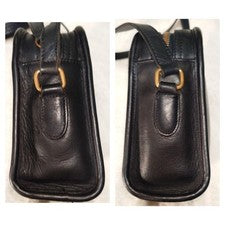 COACH Old Coach Leather Shoulder Bag, Black, Classic #QY6FRH