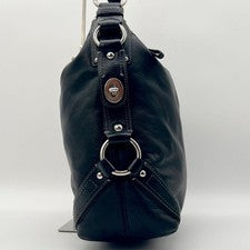 COACH One-Shoulder Bag, Leather, 10616, Black, Fits A4 Size #QY5DG8