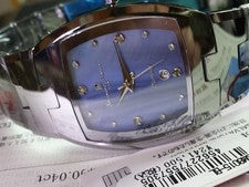 Luxury Ltd Quartz Tungsten Tonno Blue Shell 4P Natural Diamond #QY432J