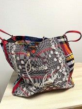 Christian Louboutin Canvas x Satin Manila Kaba Tote #QY1PV4