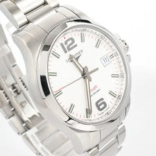 A Longines Conquest watch L3.716.4.76.6 White Men's #QYE5H6