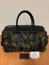 PRADA camouflage pattern Leather Women #QYAJ5X