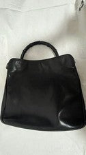 GUCCI Black Handbag with Bamboo Handle, Leather #QYBE7V