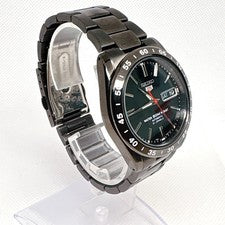 Old Seiko Winding Black Skeleton Back Watch Model #QYL0F9