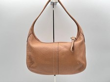 Y2KCOACH Leather One-Shoulder Bag, Beige #QY42WS