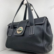 TIFFANY&Co. Handbag Tote Bag Turnlock Blue #QYJJ57