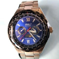 ANA Airlines Quartz Blue Watch Band Replaced Adjustment Tool Included #QY8LZJ