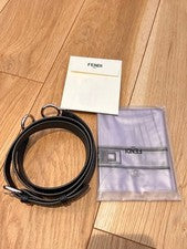 FENDI Peekaboo Navy Bicolor Black Leather Women #QYBL6A