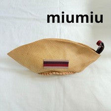 miumiu Miu Miu Hard to Find Straw Hat Clutch Bag archive