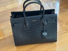 SAINT LAURENT crocodile embossed handbag #QYGB08