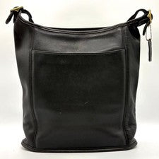 COACH Old Coach 9060 One-Shoulder Bag, Leather, Black #QYGICL