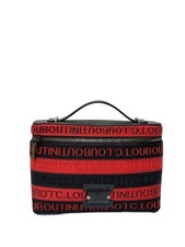 Christian Louboutin Shoulder Bag KYPIPOUCH Canvas RED Stripe #QYL06R