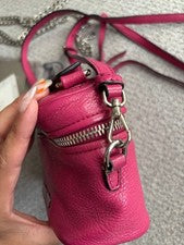 miu miu 2way mini shoulder bag pink safety appraised