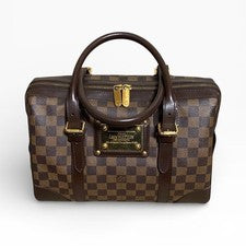 LOUIS VUITTON Berkeley Damier Monogram Handbag Boston Tote Bag #QY8MKI
