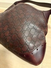 GUCCI Leather Brown Handbag #QYE77B