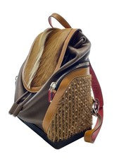 Christian Louboutin Explorafunk Leather Backpack (Brown) #QY1XHL