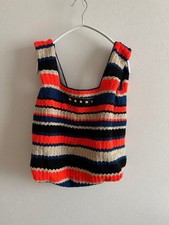 MARNI Striped Knit Shoulder Bag #QY8M6Z