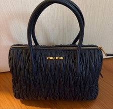 miu miu Matelasse 2way handbag navy card available