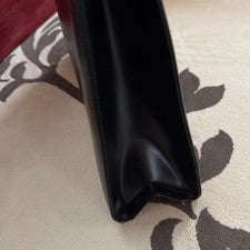 FERRAGAMO Black Leather Tote Bag Silver Clasp #QYEFE0