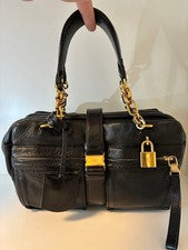 LOEWE Lola 26 Chain Leather Handbag/Tote Bag #QY86B6