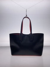 Christian Louboutin CABATA S Studded Tote Bag Leather BLK 1255045 B078 #QYDXJT
