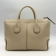 TOD'S Current 33 TOD'S Di Bag Handbag 2-way Leather Beige #QYKSWP