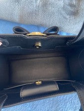 FERRAGAMO 2way Tote Bag Black Vara Ribbon #QYJZ19