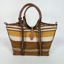 Tod's T-Timeless 2-Way Handbag, Fabric & Leather #QYJ36Y