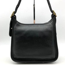Old Coach Shoulder Bag Matthew Healy Leather Black #QY90GV