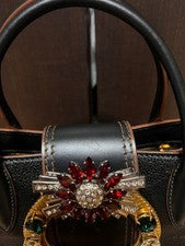 miu miu Miu Miu black bag with bijou decoration