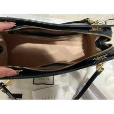 GUCCI Guccissima Tote Bag Chain Shoulder Bag Leather #QY1AWM